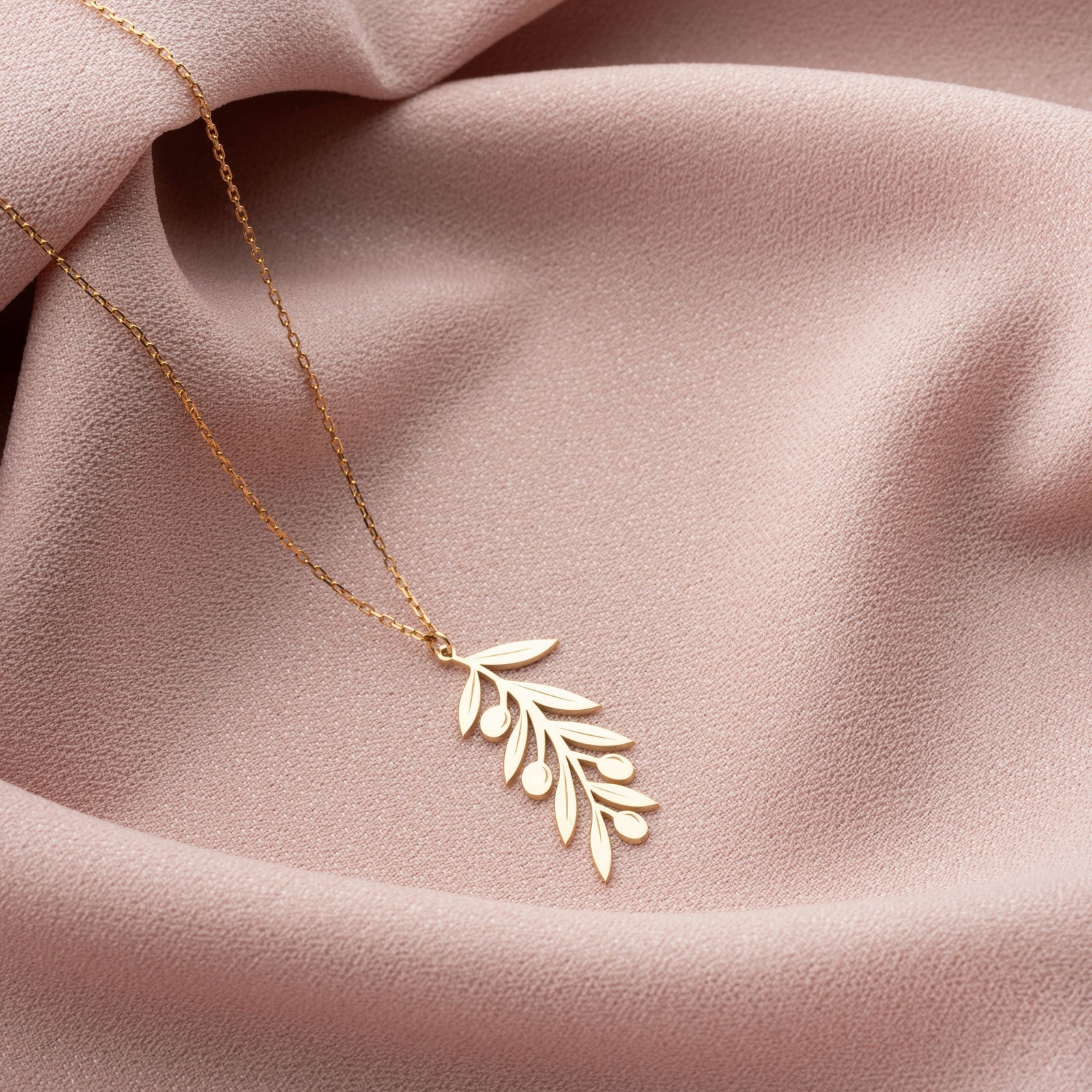 Olive Branch Necklace