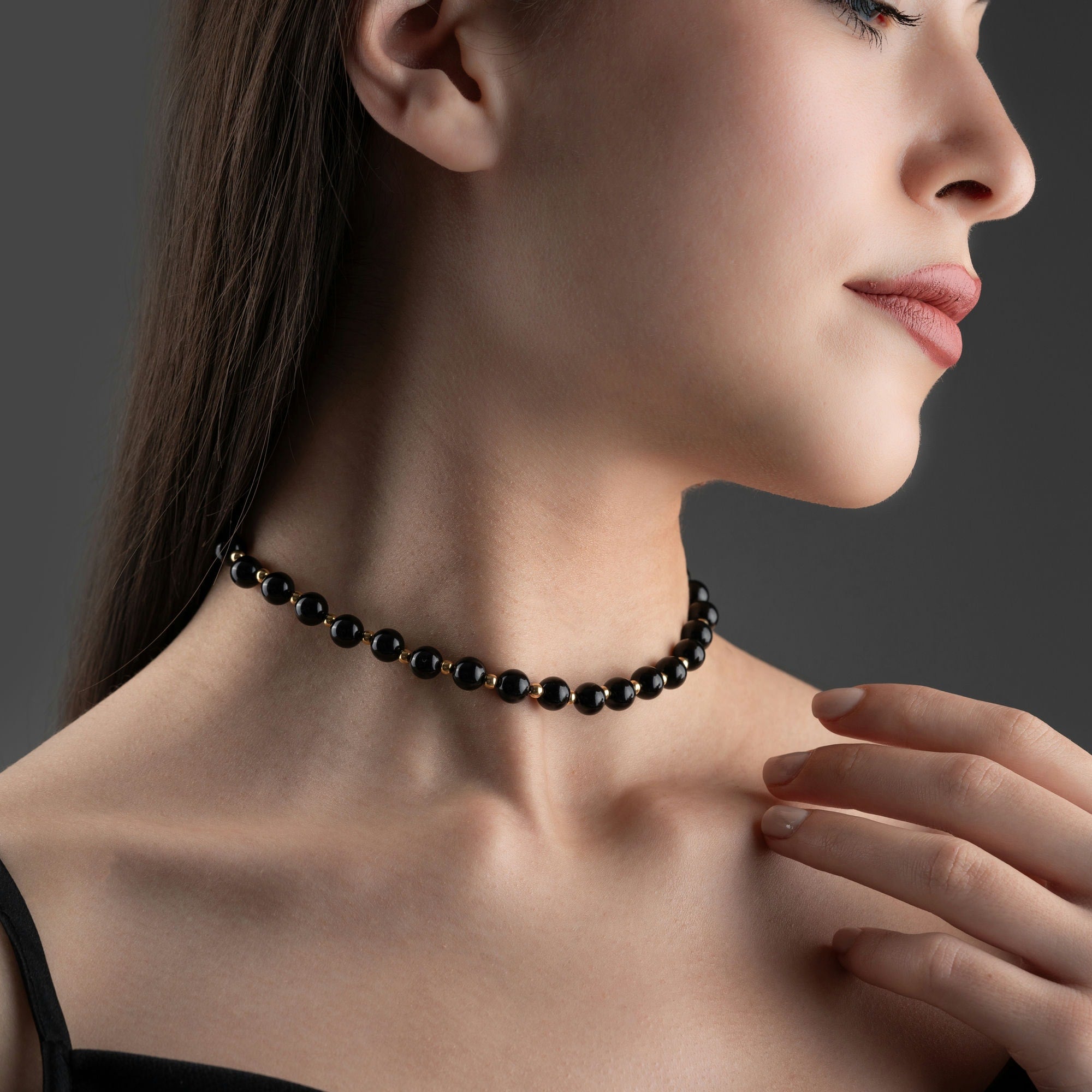 Black Onyx Necklace For Women