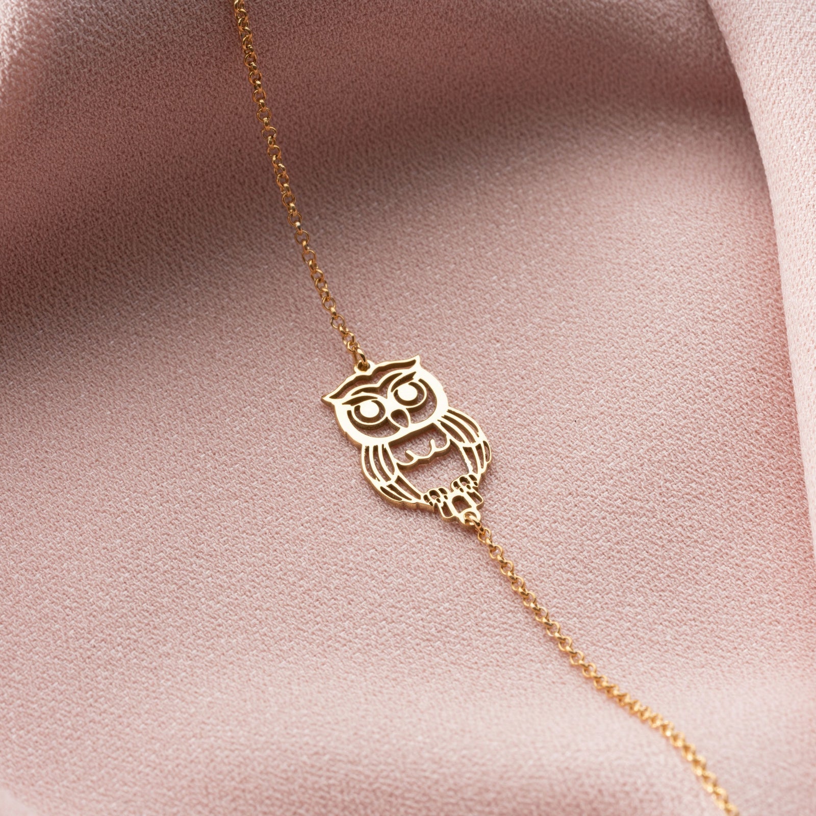 Sterling Silver Owl Bracelet