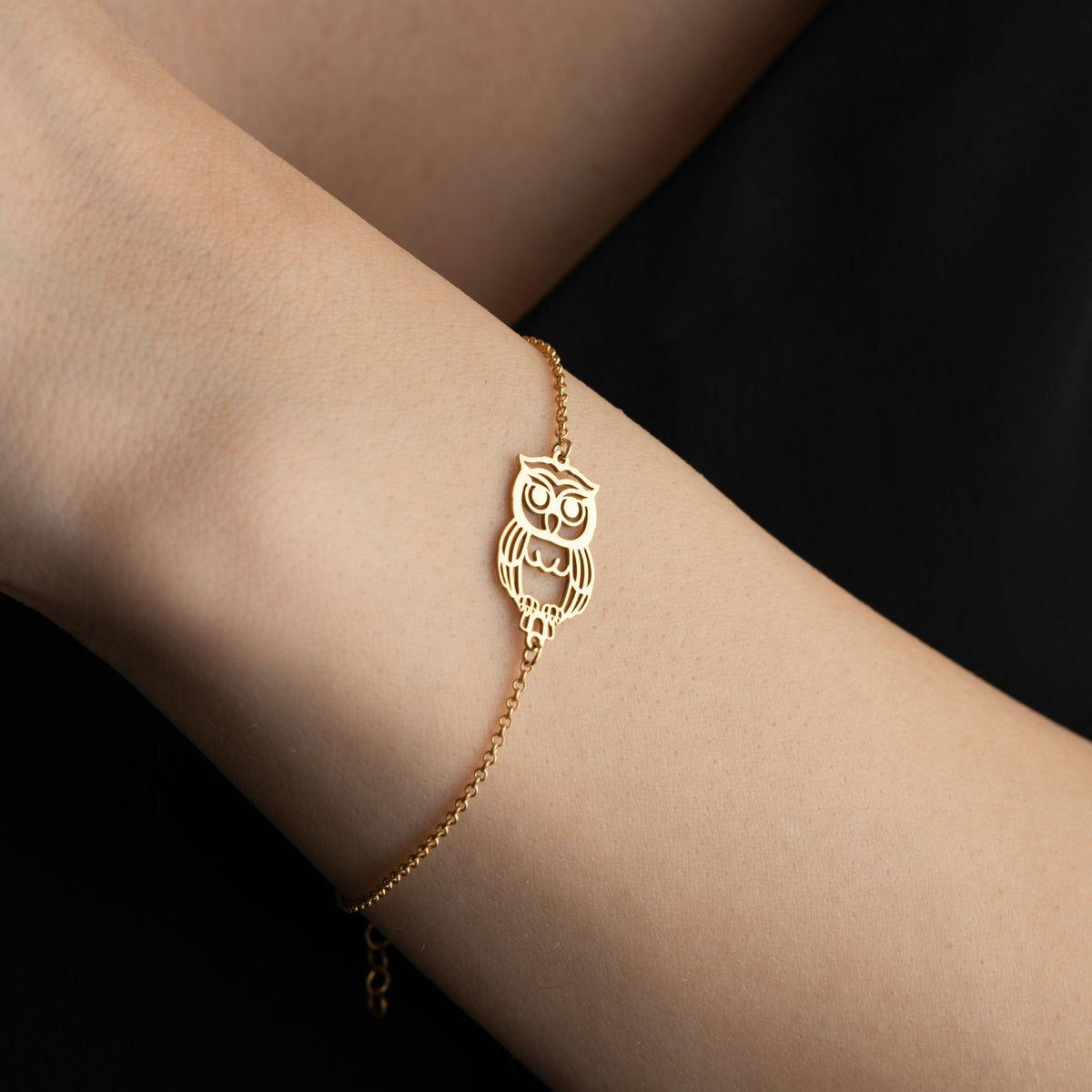 Sterling Silver Owl Bracelet