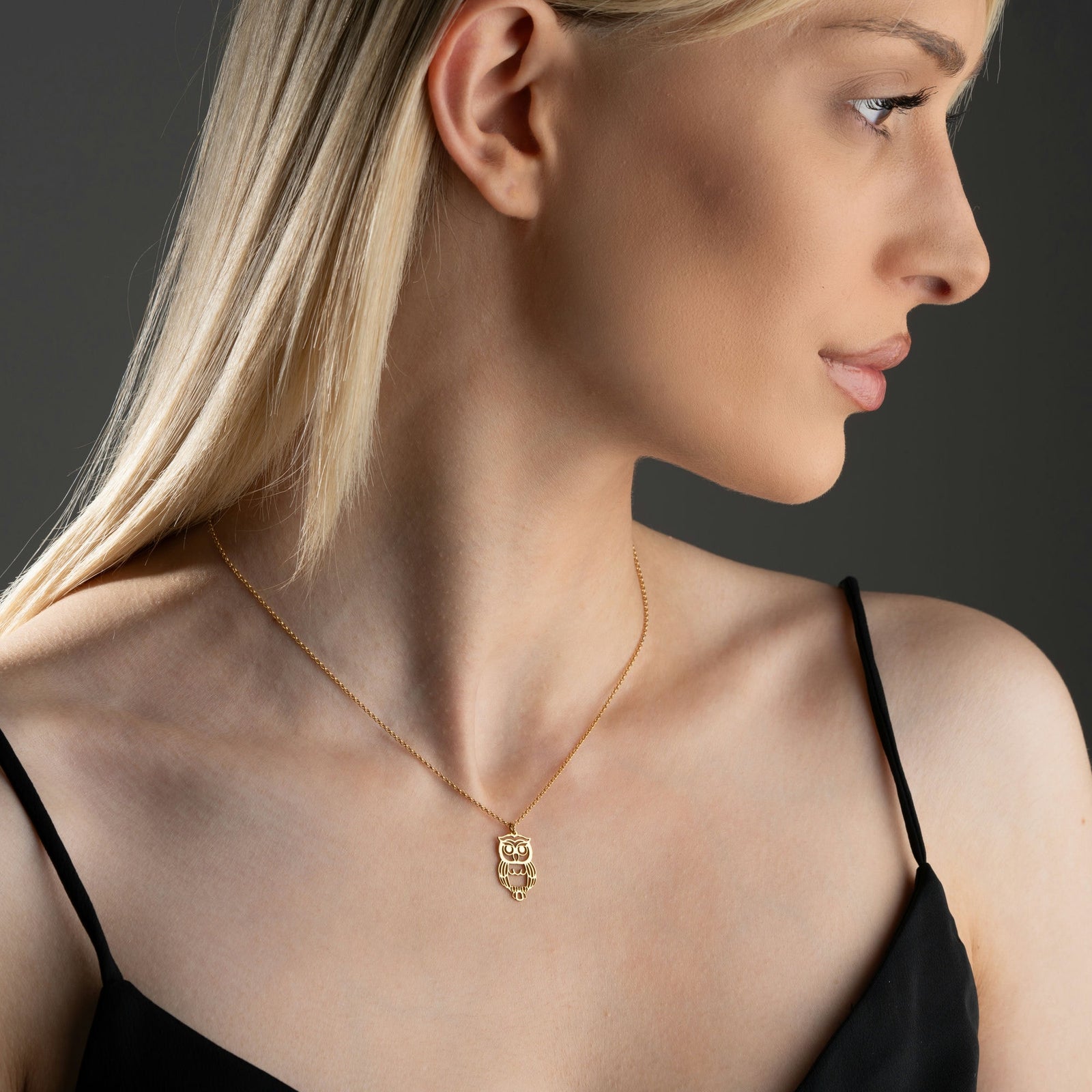 Sterling Silver Owl Necklace