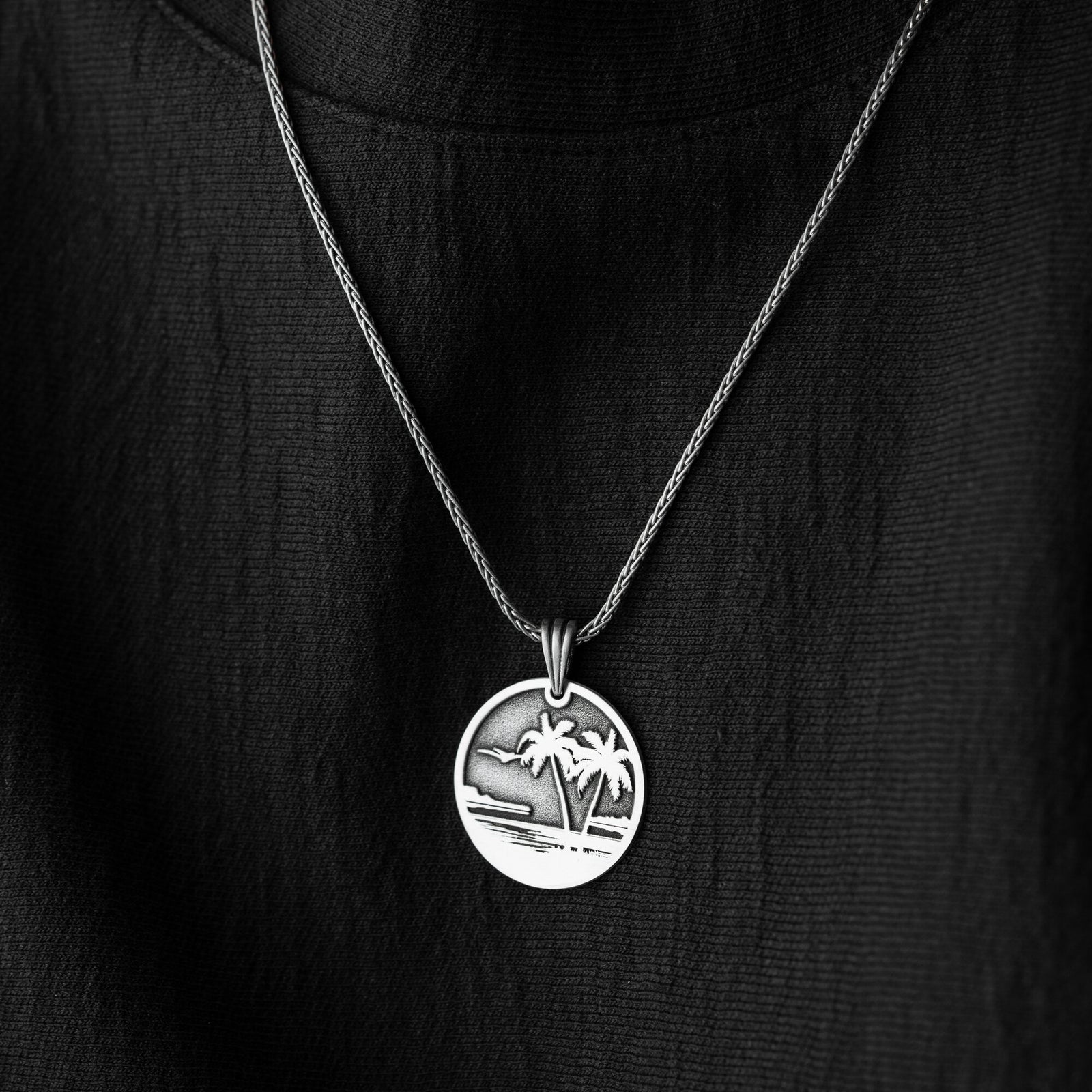Palm Tree Necklace For Men
