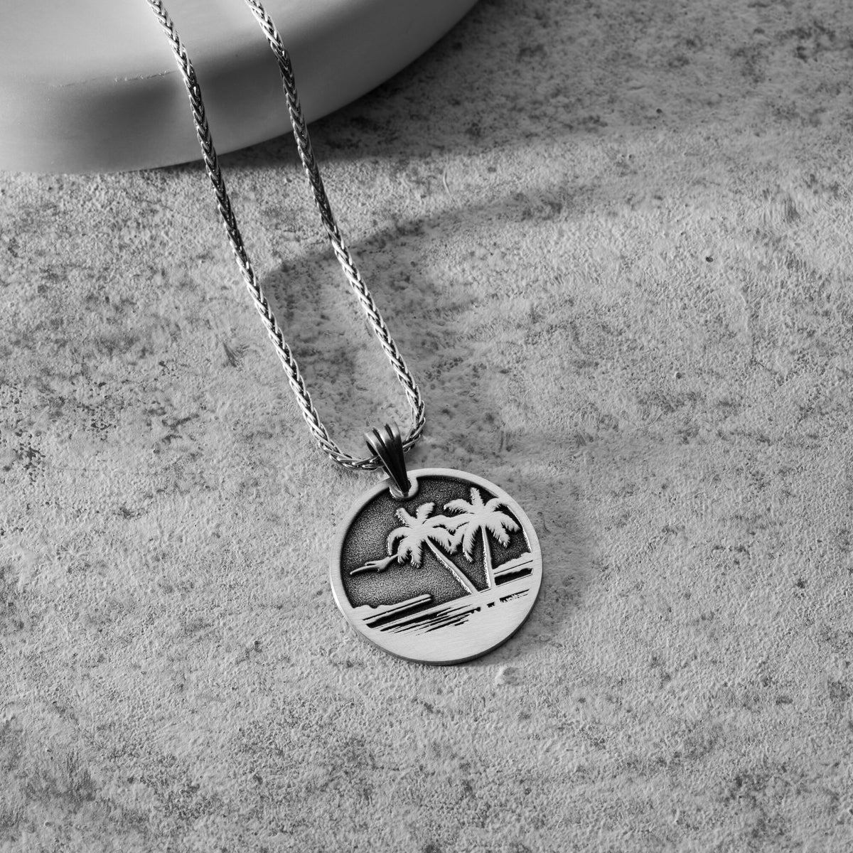 Palm Tree Necklace For Men