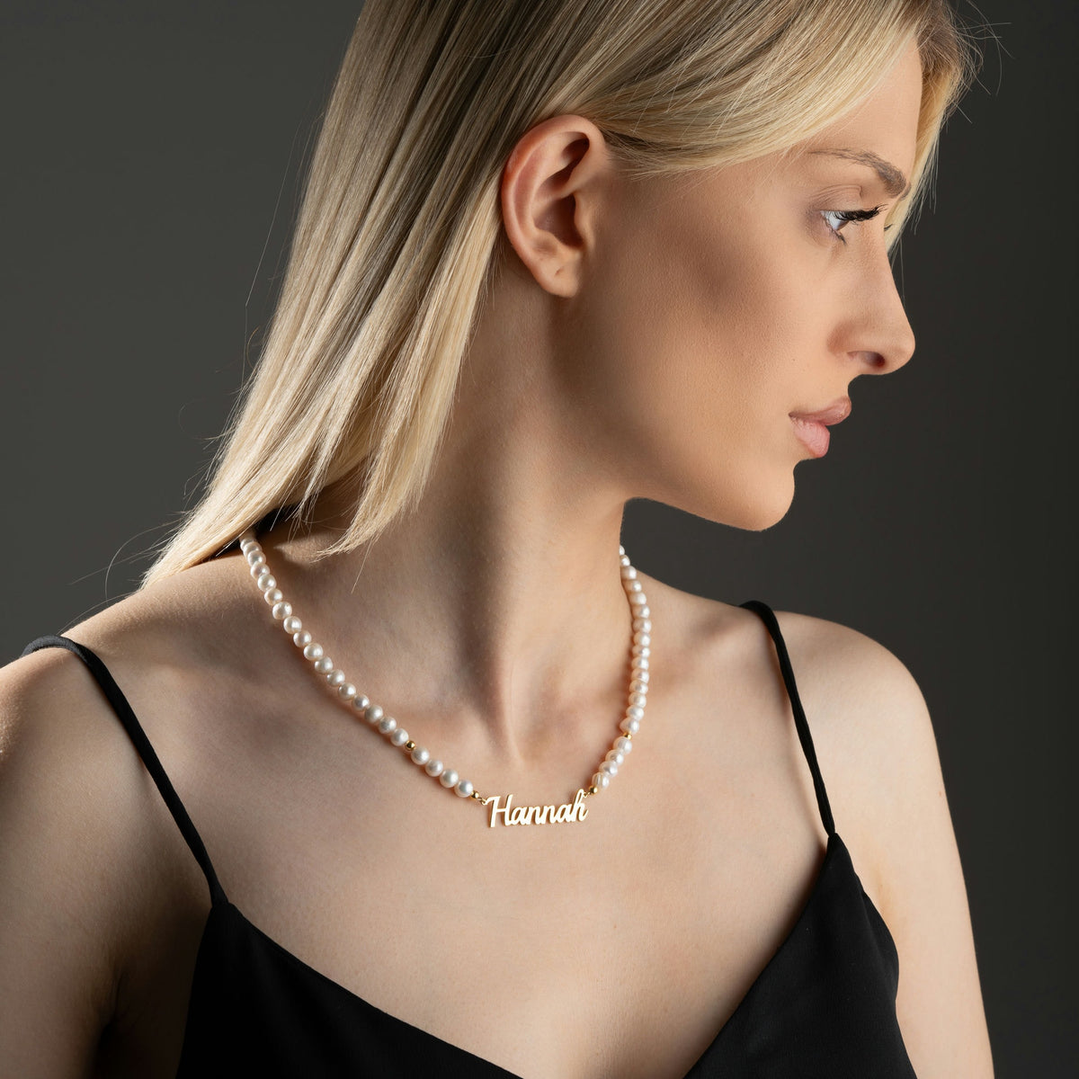 Freshwater Pearl Name Necklace