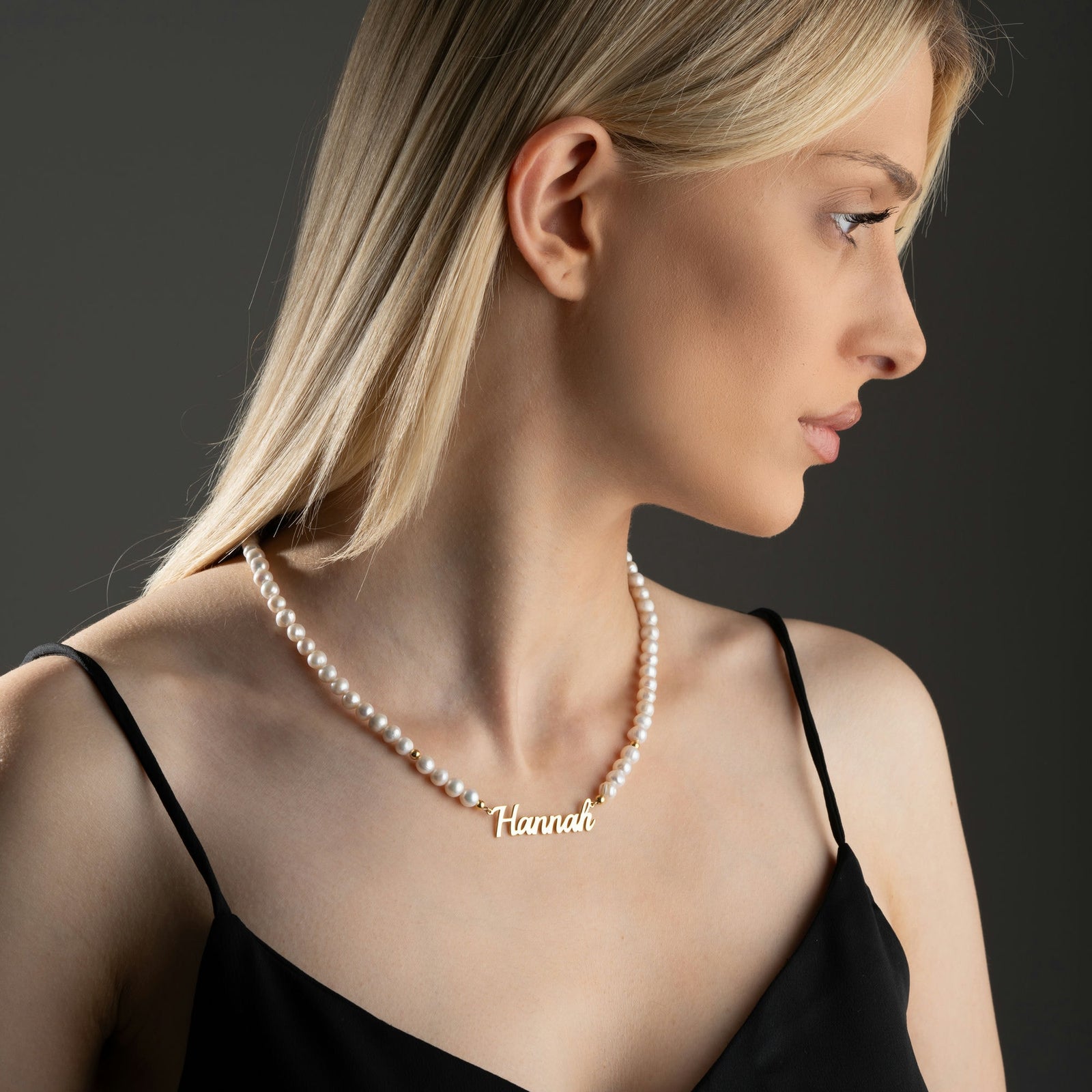 Freshwater Pearl Name Necklace