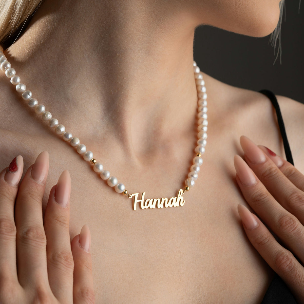 Freshwater Pearl Name Necklace
