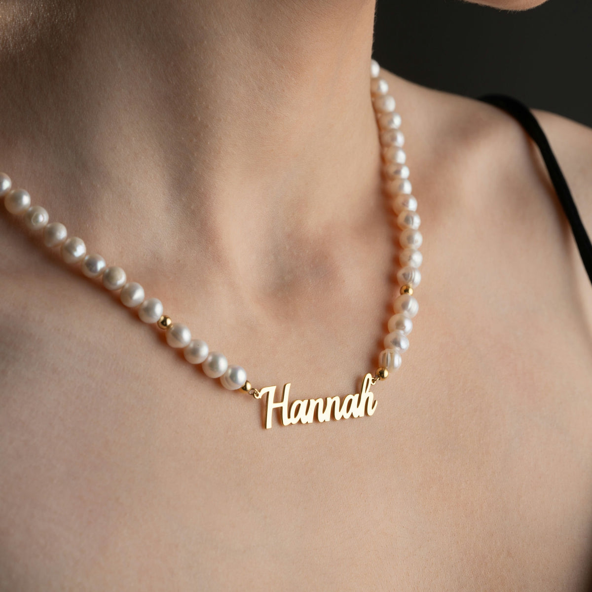Freshwater Pearl Name Necklace