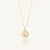 Pearl Sunburst Charm Necklace