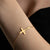 Personalised Sideways Cross Bracelet