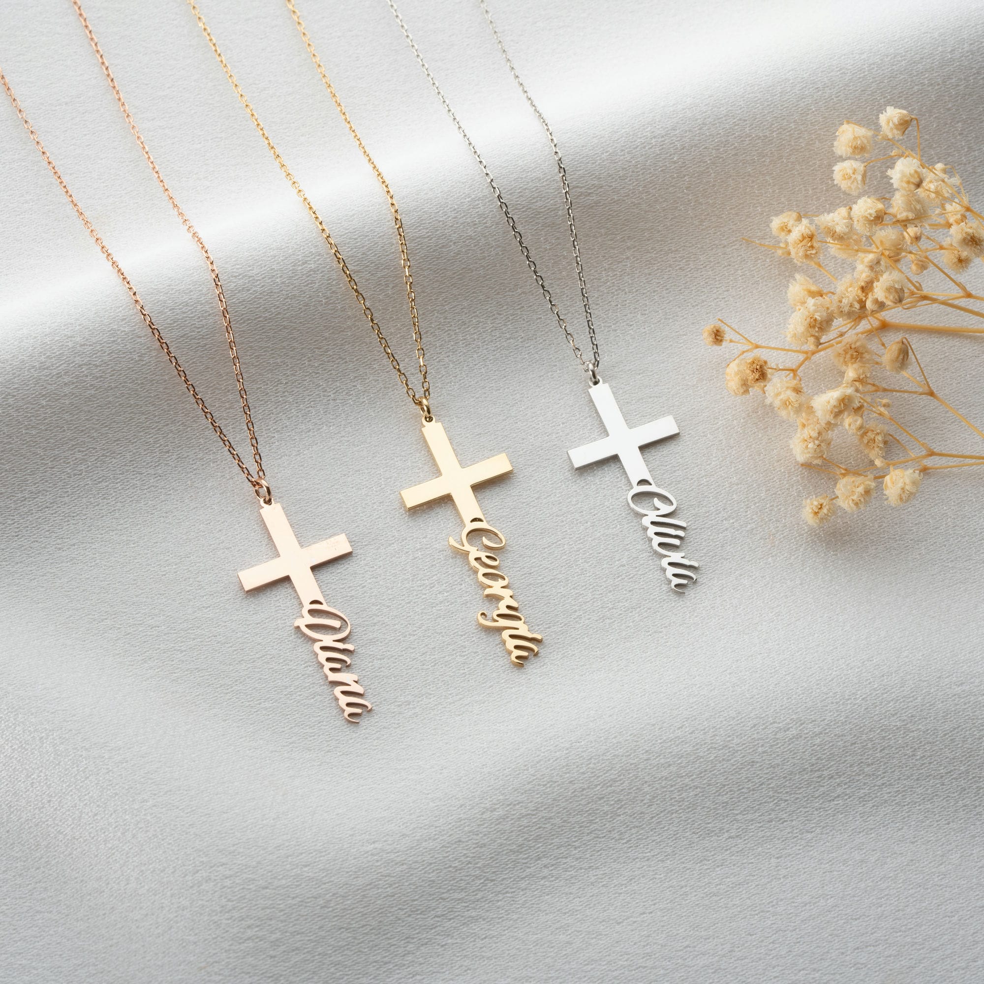 Personalised Cross Necklace