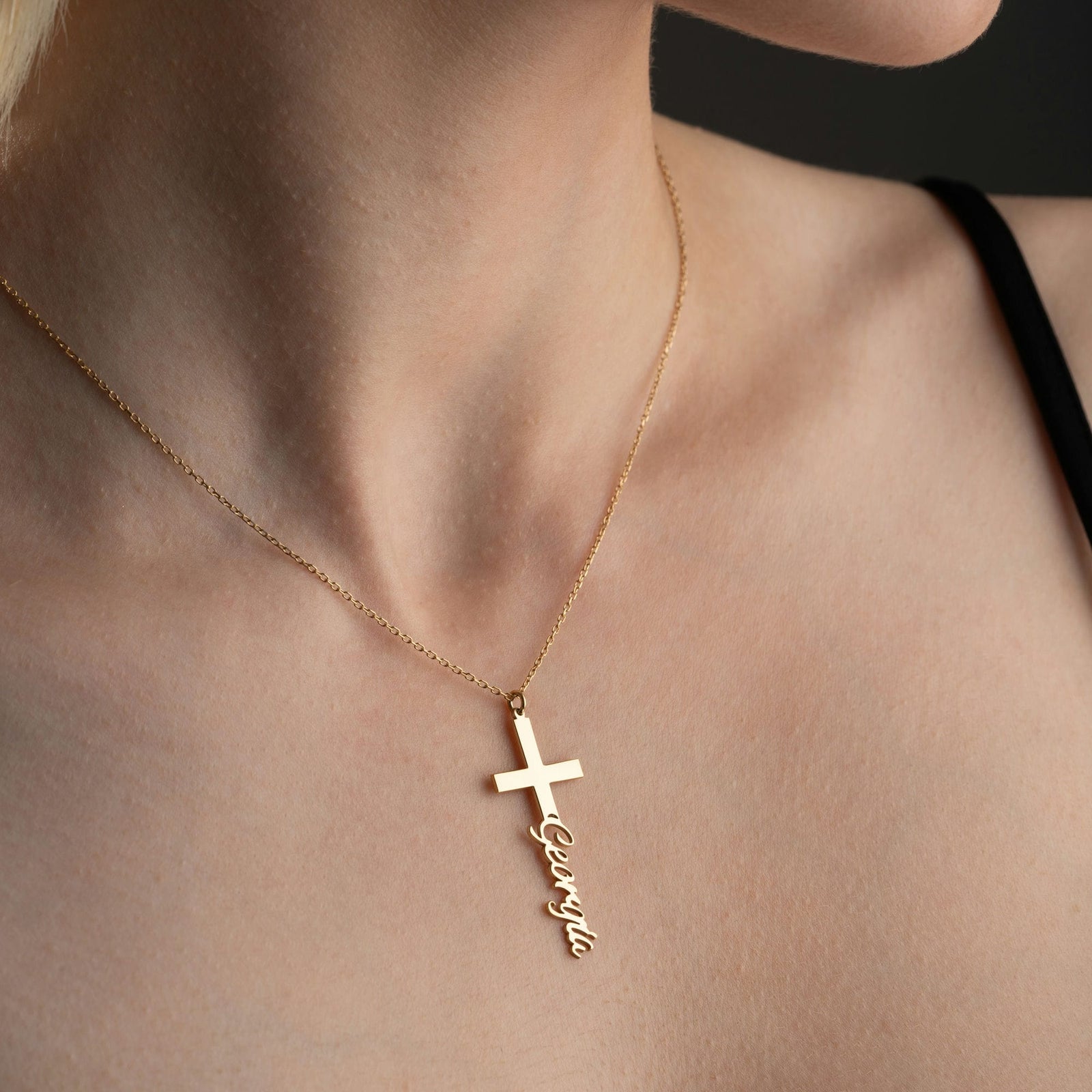 Personalised cross deals pendant