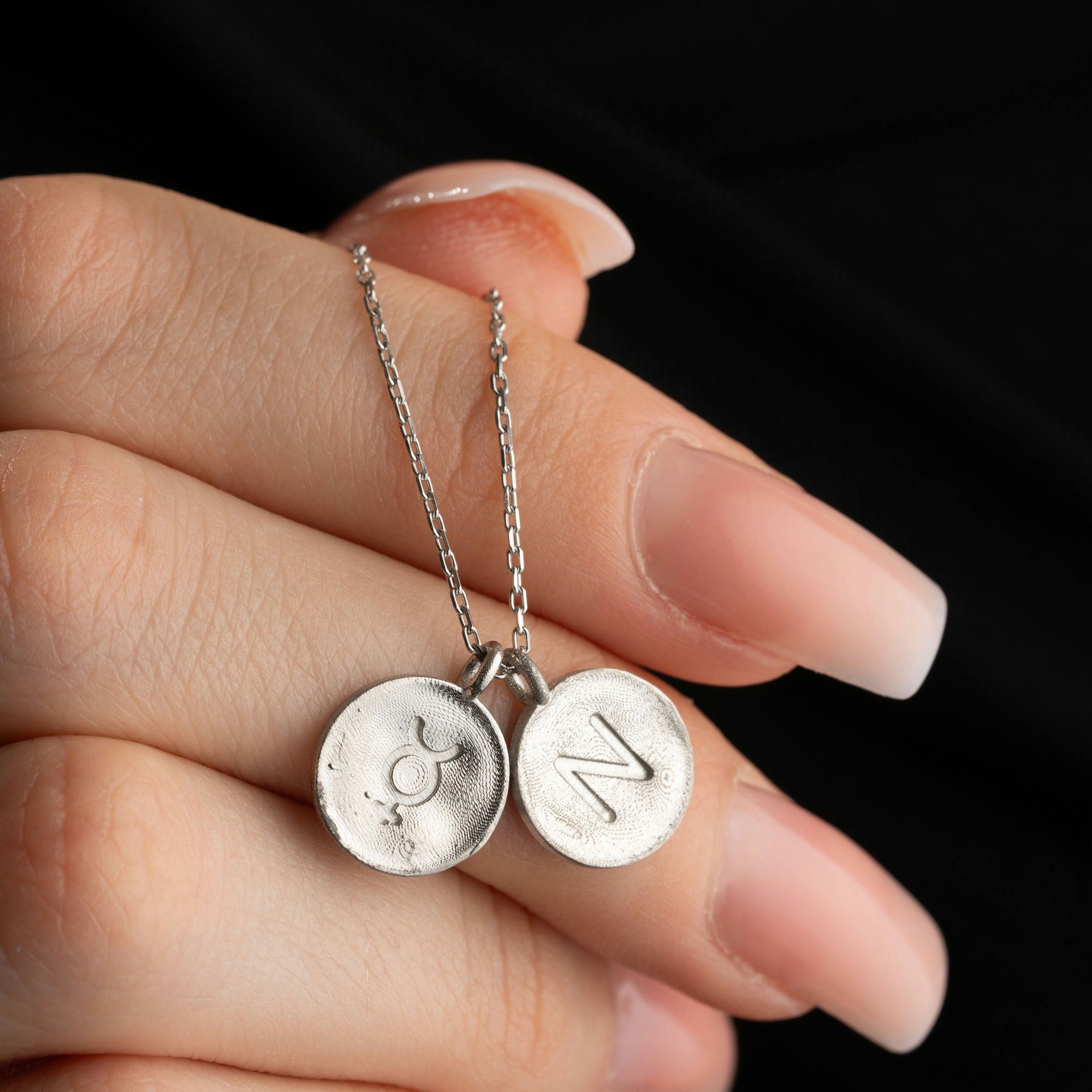 Personalised Pisces Zodiac Charm Necklace