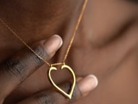 Heart Shaped Ring Holder Necklace