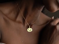 Sterling Silver Pumpkin Necklace