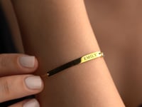 Birthstone and Bar Personalised Bracelet