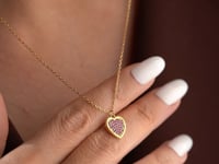 Heart Birthstone Necklace