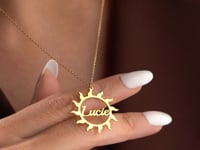 Sun Name Necklace