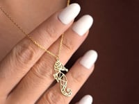 Origami Seahorse Necklace