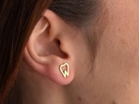 Tooth Shaped Stud Earrings