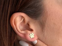 Paw Print Stud Earrings