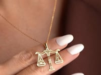 Law Scale of Justice Necklace