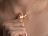 Viking Name Necklace In Sterling Silver