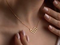 Honeycomb Necklace In Sterling Silver