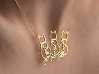 Personalised Cat Name Necklace