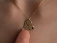 Signature Heart Necklace With Birthstone