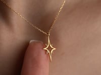 Gold North Star Necklace