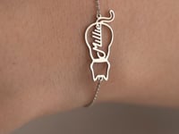 Personalised Cat Bracelet with Name