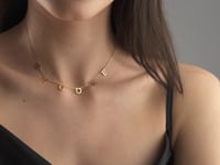 Letter Necklace In Gold