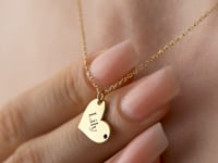 Heart Necklace With Birthstone And Name
