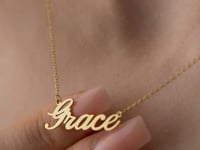 Name and Birthstone Necklace