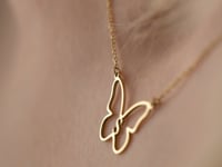 Initial Butterfly Necklace