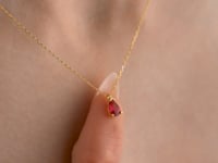 Sterling Silver Birthstone Pendant Necklace