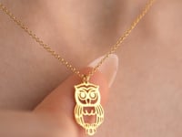 Sterling Silver Owl Necklace