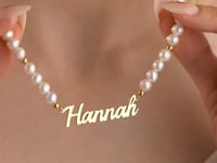 Freshwater Pearl Name Necklace