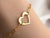 Paperclip Chain Heart Bracelet