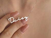 Signature Name Necklace 925 Sterling Silver