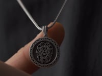 Origami Lion Necklace For Men