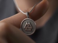 Nordic Valknut Necklace for Men