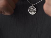 Palm Tree Necklace For Men