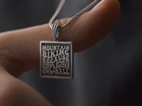 Mountain Biking Attitude Necklace For Men