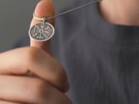 Vegvisir Viking Compass Necklace For Men