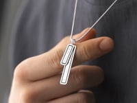 Coordinates and Date Necklace For Men