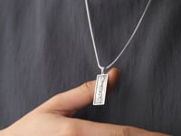 Hebrew Name Necklace For Men