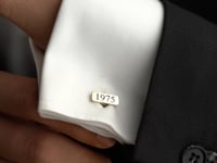 Sterling Silver Date Cufflinks