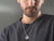Circle Initial Necklace for Men