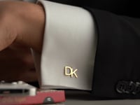 Personalised Gold Initial Cufflinks